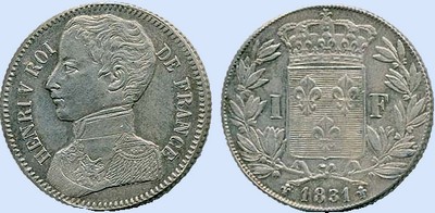1 Franc HENRI V
